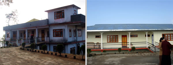 School buildings at Lava Monastery