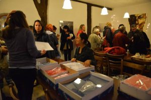 Sangha members during staff meeting. Day 2 | Mindrolling Mahasangha 2016 | Oberlethe, Germany