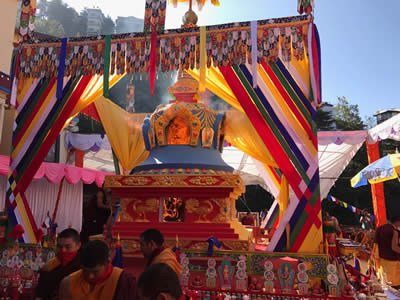 Cremation of the Kudung of Kyabje Taklung Tsetrul Riinpoche