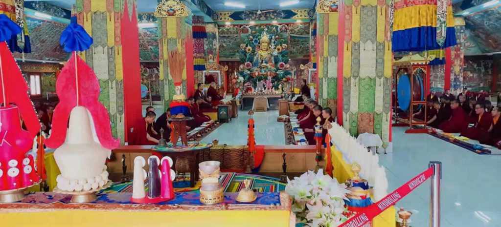 Prayers at Mindrolling Monastery mark the passing of Gyari Rinpoche