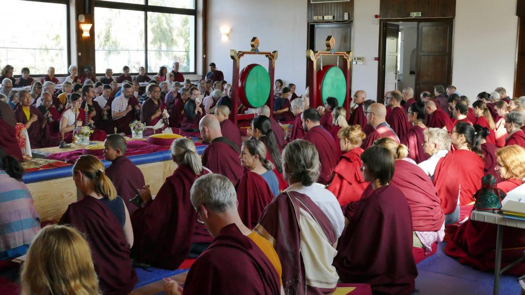 Minling Dorsem Drubchö Day 1, Mahasangha 2018 in Athens