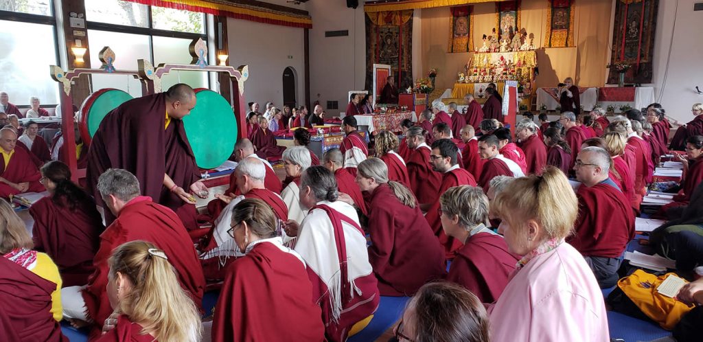 Minling Dorsem Drubchö Day 2, Mahasangha 2018 in Athens