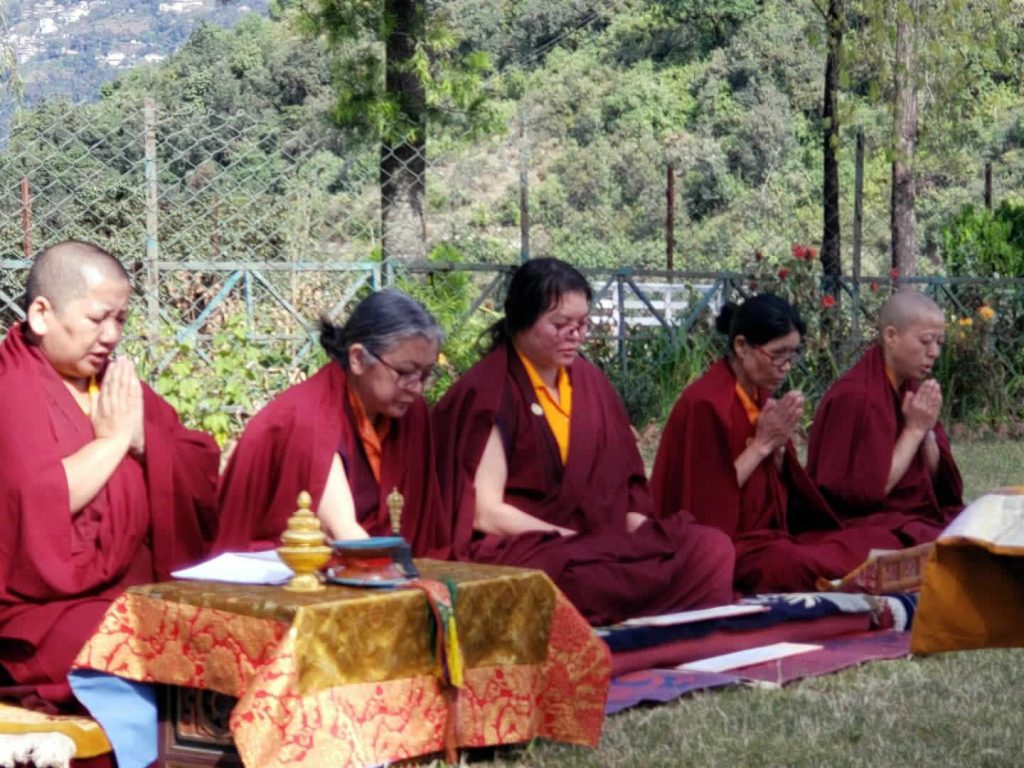 Three Senior Nuns of Samten Tse Complete the Three-Year Retreat