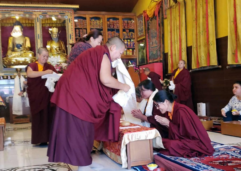 Three Senior Nuns of Samten Tse Complete the Three-Year Retreat