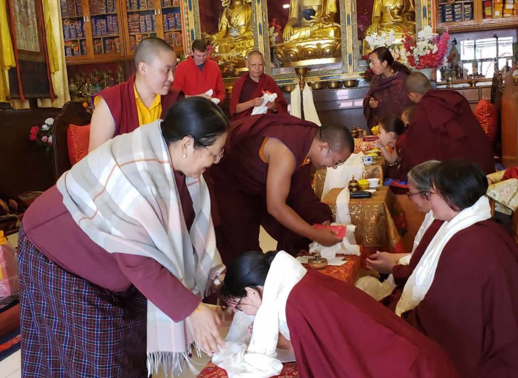 Three Senior Nuns of Samten Tse Complete the Three-Year Retreat