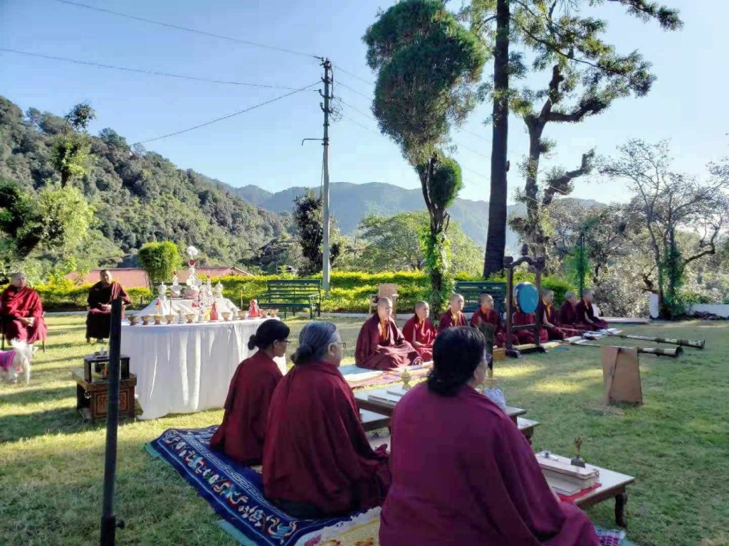 Three Senior Nuns of Samten Tse Complete the Three-Year Retreat